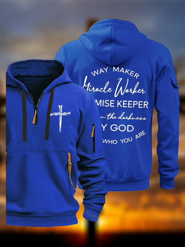 Way Maker Miracle Worker Promise Keeper Light In The Darkness My God That Is Who You Are Jesus God Christian Zipper Hoodies