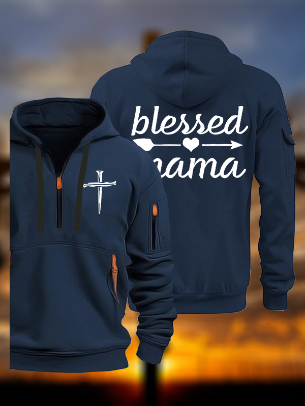 Blessed Mama  Jesus God Christian Zipper Hoodies