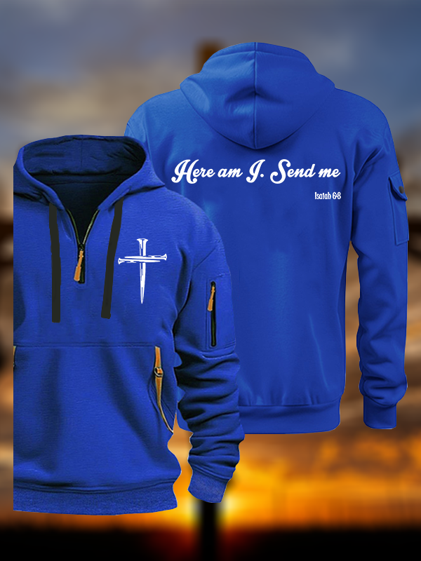 Here Am I Send Me  Jesus God Christian Zipper Hoodies