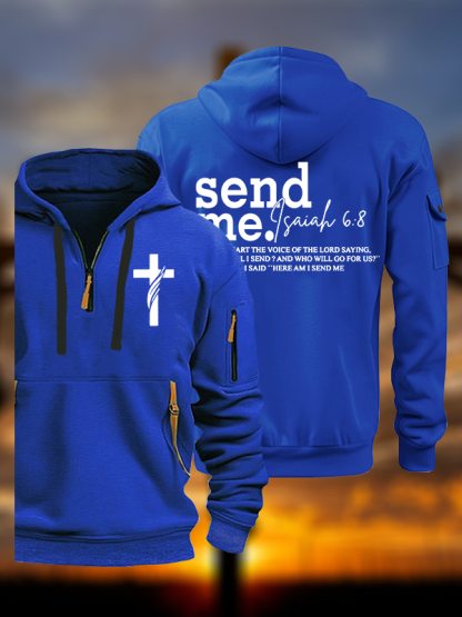 Send Me Isaiah 6:8 Jesus God Christian Zipper Hoodies