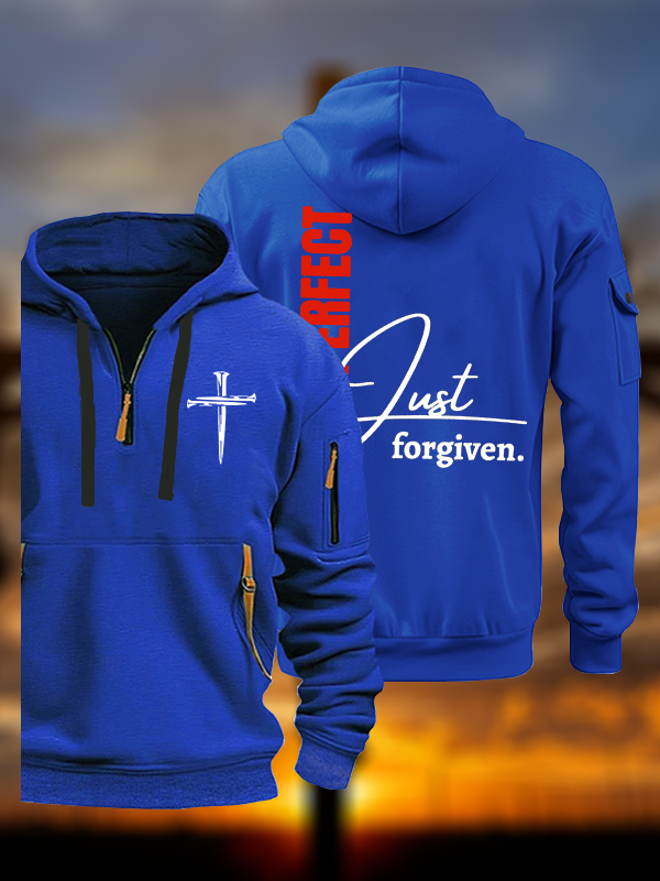 Not Perfect Just Forgiven Jesus God Christian Zipper Hoodies