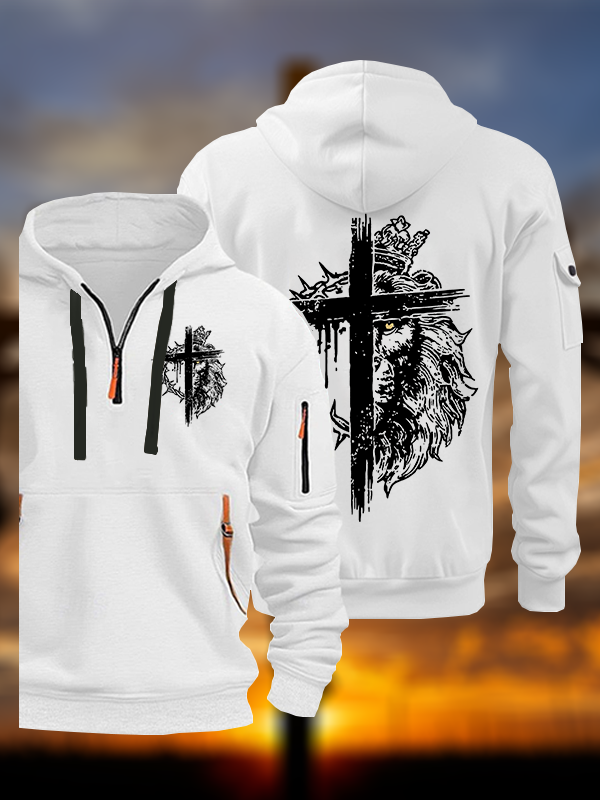 Lion of Judah Jesus God Christian Zipper Hoodies