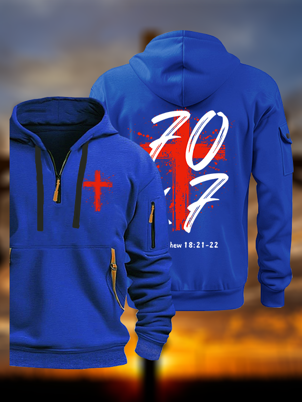 Matthew 18:21-22 Jesus God Christian Zipper Hoodies