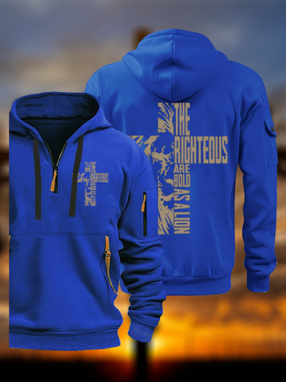 Bold as A Lion Jesus God Christian Zipper Hoodies