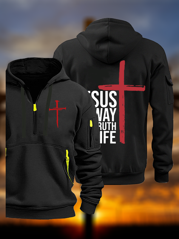Jesus The Way Truth Life Jesus God Christian Zipper Hoodies