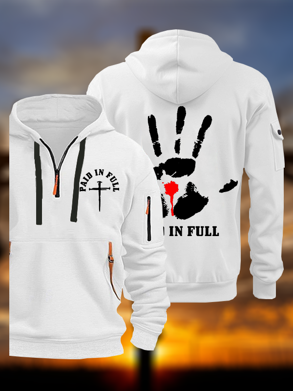 Paid In Full Jesus God Christian Zipper Hoodies
