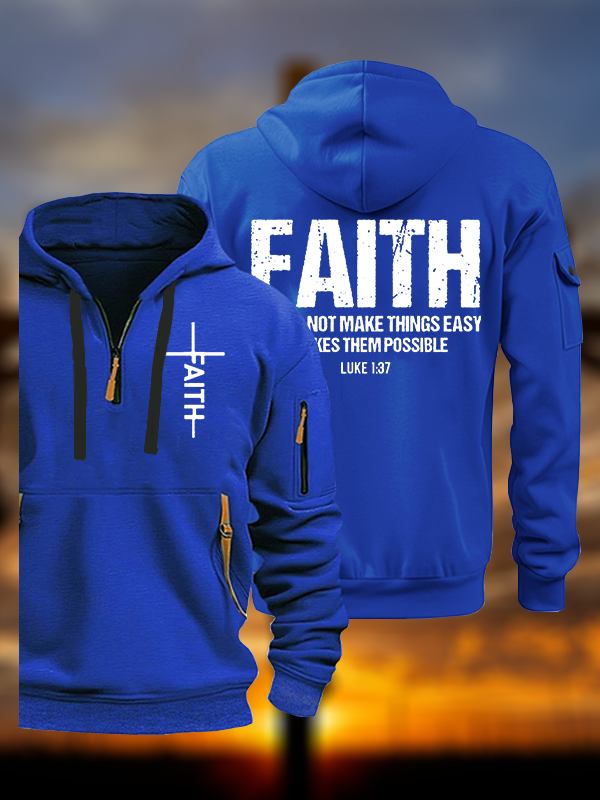 Faith Jesus God Christian Zipper Hoodies