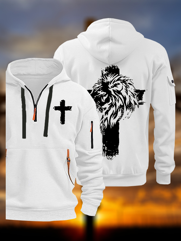 Fearless in Faith Jesus God Christian Zipper Hoodies