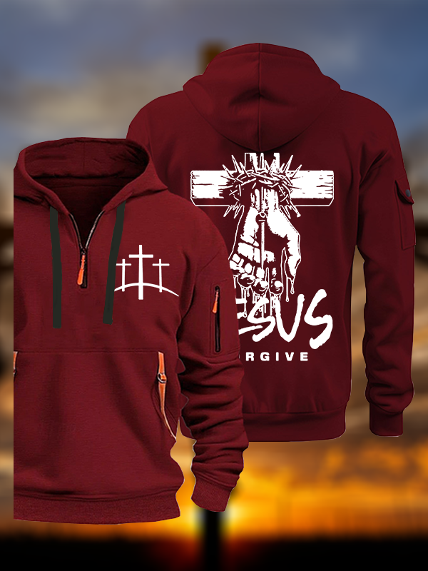 Jesus Forgive Jesus God Christian Zipper Hoodies