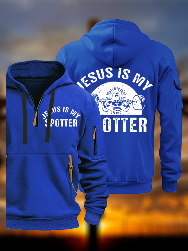Jesus Is My Spotter Jesus God Christian Zipper Hoodies