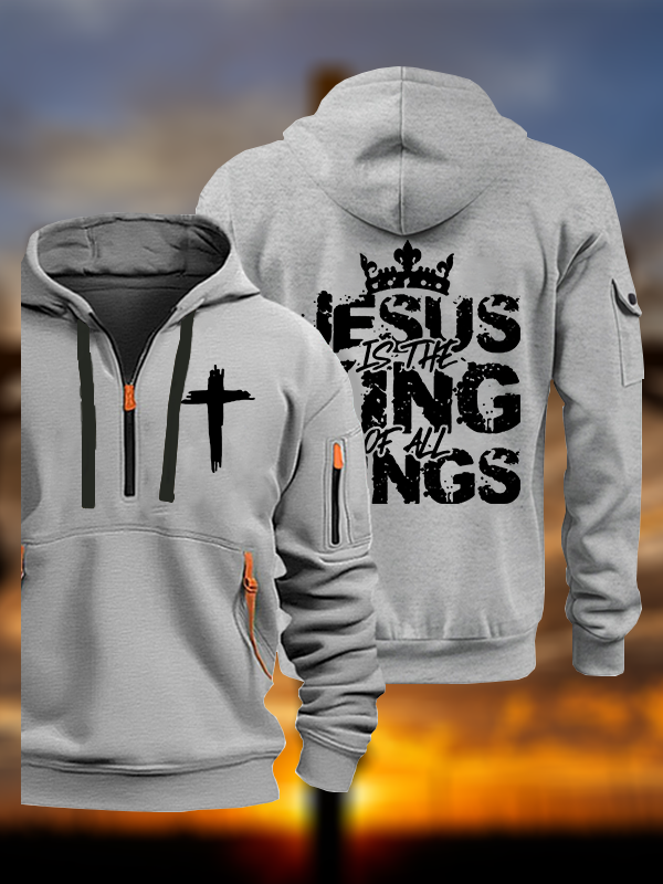 Jesus Christ Is King  Jesus God Christian Zipper Hoodies