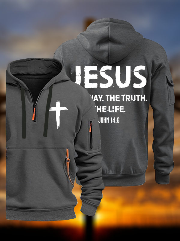 Jesus the Way the Truth the Life Jesus God Christian Zipper Hoodies