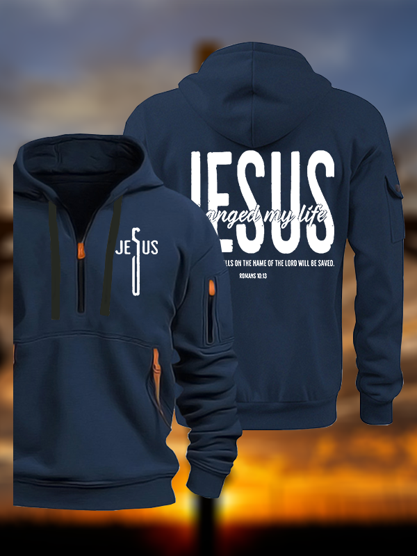 Jesus Changed My Life Jesus God Christian Zipper Hoodies