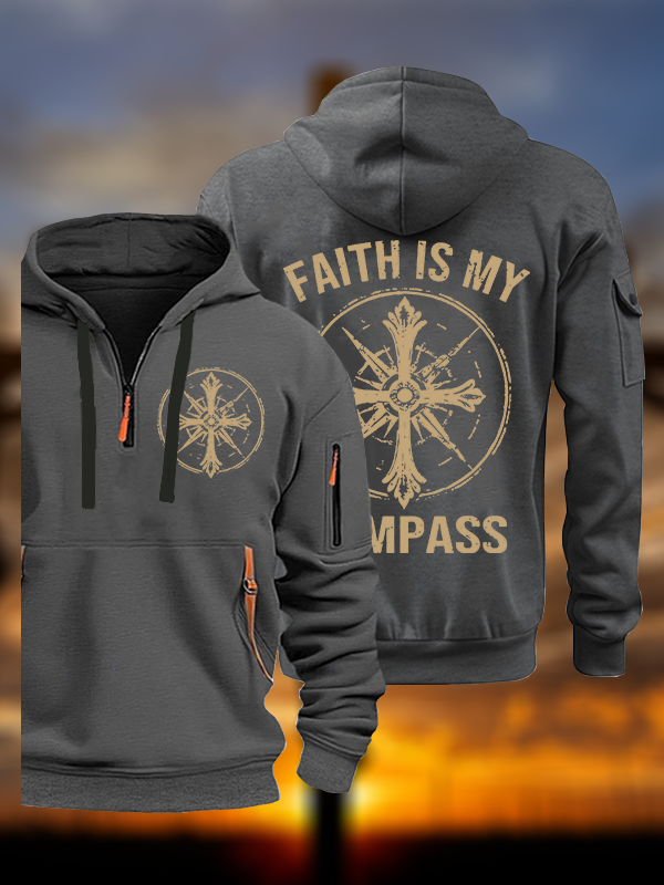 Faith Is My Compass Jesus God Christian Zipper Hoodies