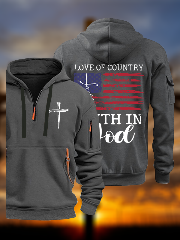 Faith In God Jesus God Christian Zipper Hoodies