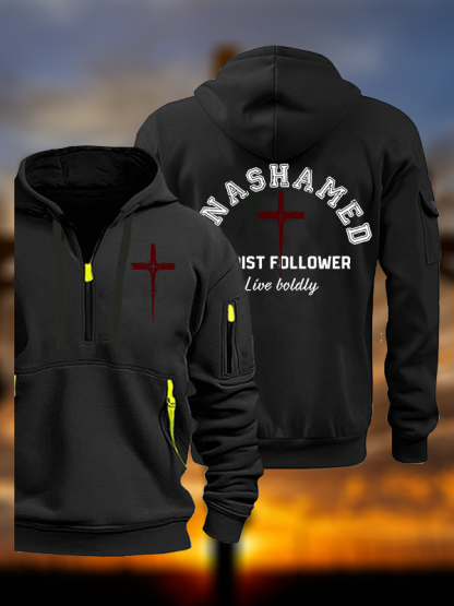 Unashamed Christ Follower Jesus God Christian Zipper Hoodies