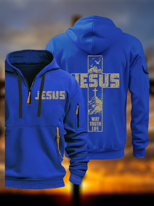 The Way, The Truth, The Life Jesus God Christian Zipper Hoodies