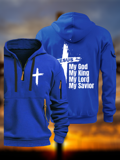 My God My King My Lord My Savior Jesus God Christian Zipper Hoodies