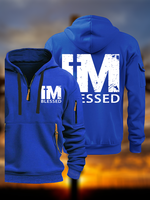 I'm Blessed Jesus God Christian Zipper Hoodies