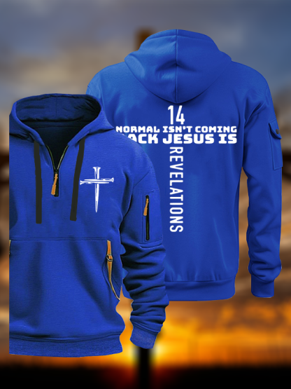 Normal Isn't Coming Back Jesus God Christian Zipper Hoodies