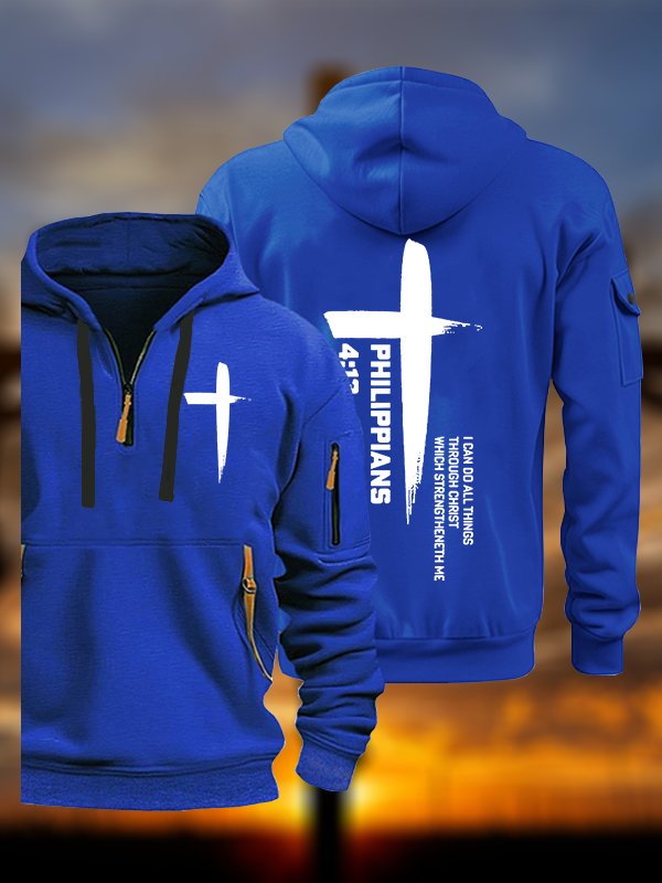  I Can Do All Things Through Christ Jesus God Christian Zipper Hoodies