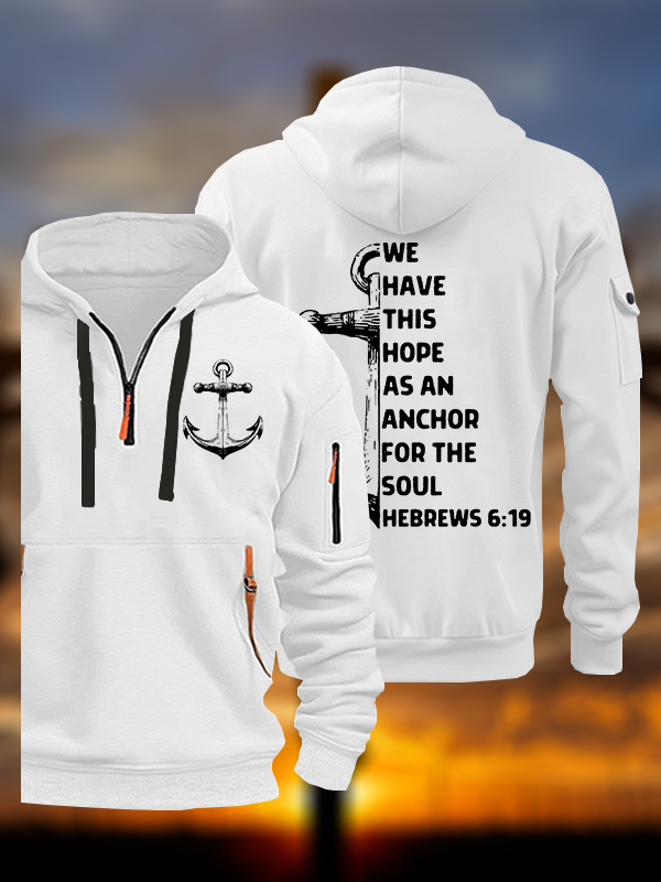 Hope As Anchor Jesus God Christian Zipper Hoodies