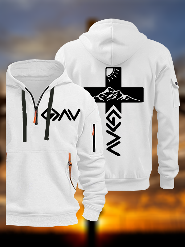 God is Greater than the Highs & Lows Jesus God Christian Zipper Hoodies