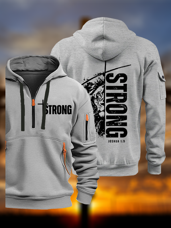Strong Lion of Judah Jesus God Christian Zipper Hoodies