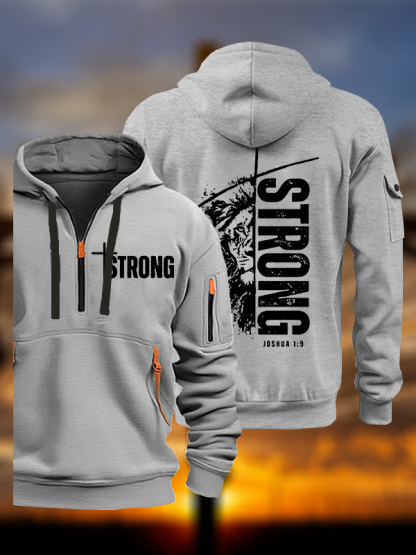 Strong Lion of Judah Jesus God Christian Zipper Hoodies