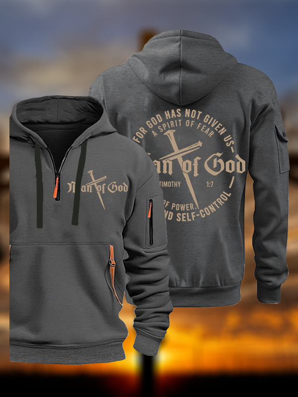 Man of God Jesus God Christian Zipper Hoodies