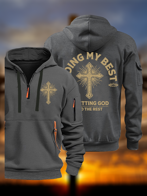 Let God Do The Rest  Jesus God Christian Zipper Hoodies