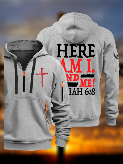 Isaiah 6:8 Send Me! Jesus God Christian Zipper Hoodies