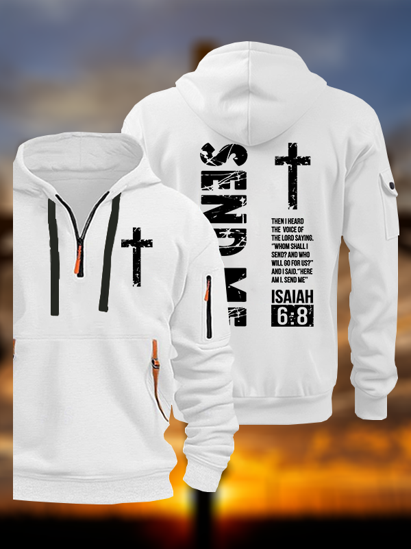 Send Me Isaiah 6:8 Jesus God Christian Zipper Hoodies