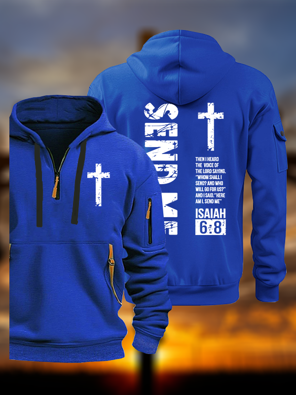 Send Me Isaiah 6:8 Jesus God Christian Zipper Hoodies