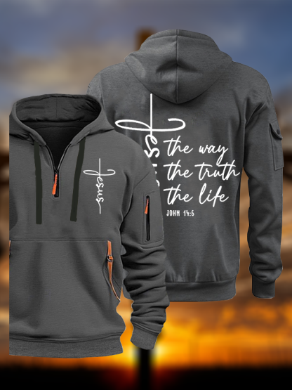 Jesus The Way Truth Life Jesus God Christian Zipper Hoodies