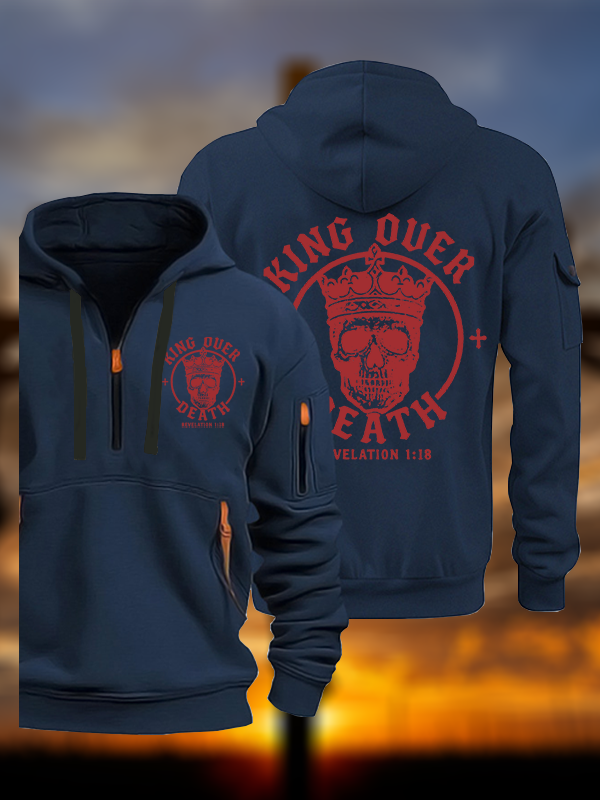 King Over Death Jesus God Christian Zipper Hoodies