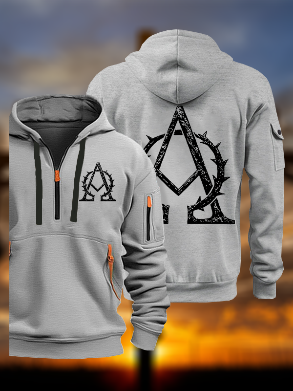Alpha and Omega Jesus God Christian Zipper Hoodies