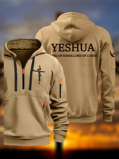 Yeshua King Of Kings Lord Of Lords Jesus God Christian Zipper Hoodies