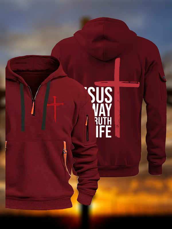 Jesus The Way Truth Life Jesus God Christian Zipper Hoodies