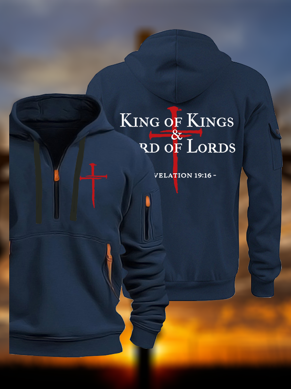 King of kings & Lord of Lords Jesus God Christian Zipper Hoodies