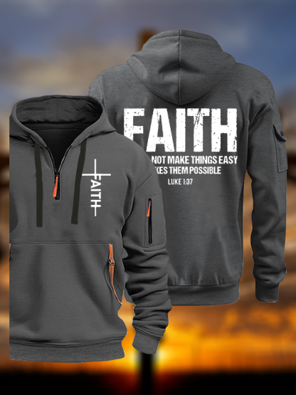 Faith Jesus God Christian Zipper Hoodies