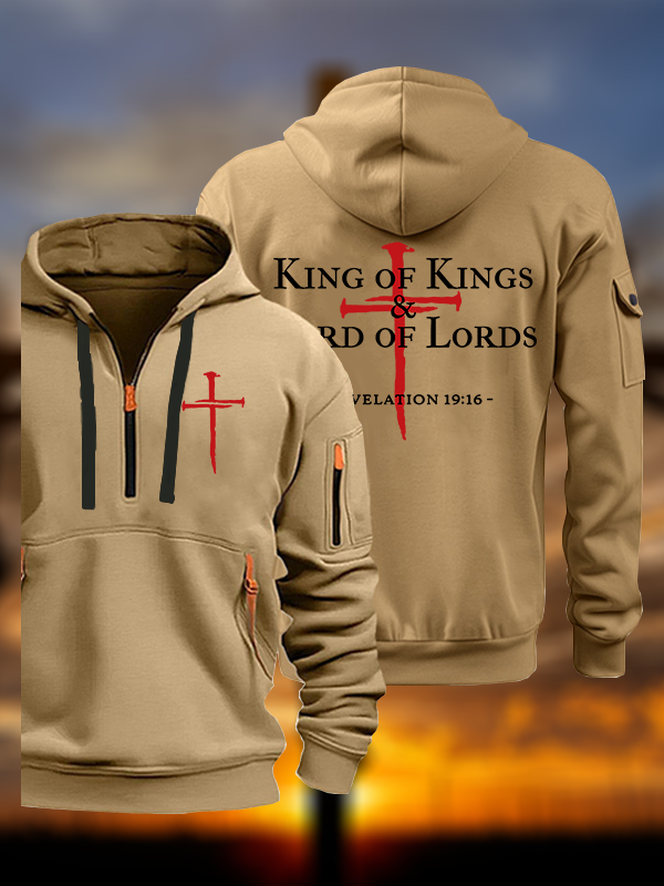 King of kings & Lord of Lords Jesus God Christian Zipper Hoodies