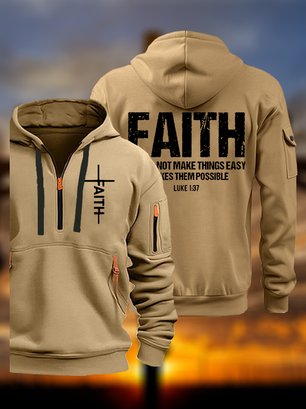 Faith Jesus God Christian Zipper Hoodies
