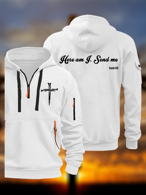Here Am I Send Me  Jesus God Christian Zipper Hoodies