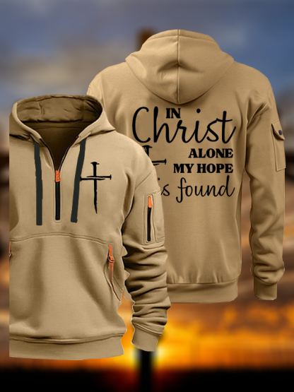 In Christ Alone My Hope Is Found Jesus God Christian Zipper Hoodies