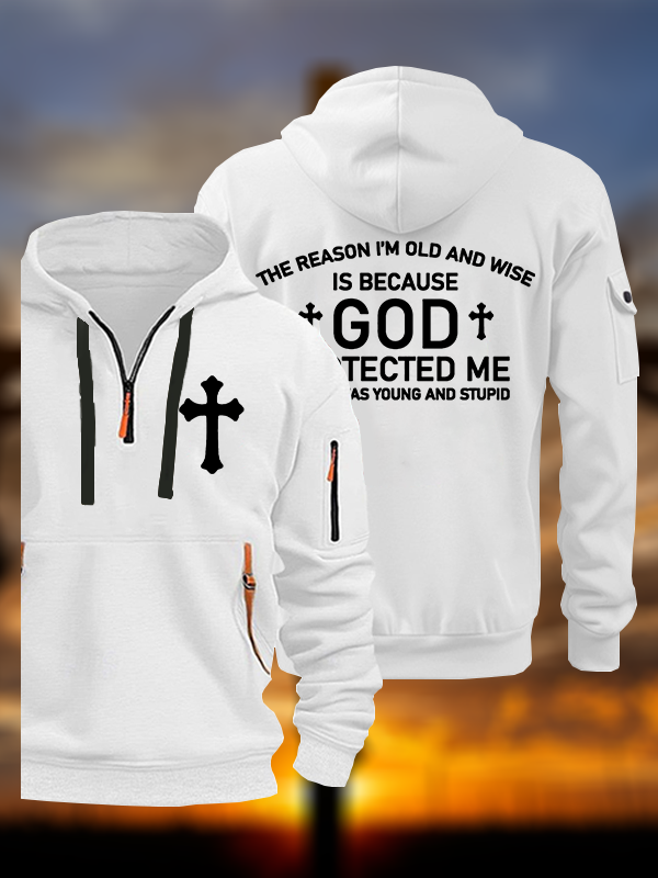 God Protected Me  Jesus God Christian Zipper Hoodies