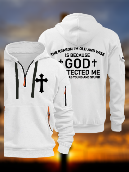 God Protected Me  Jesus God Christian Zipper Hoodies