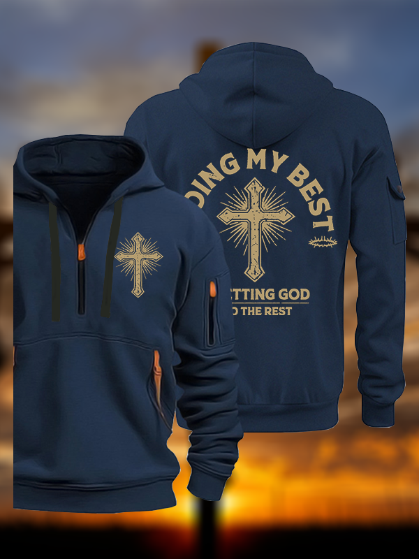 Let God Do The Rest  Jesus God Christian Zipper Hoodies