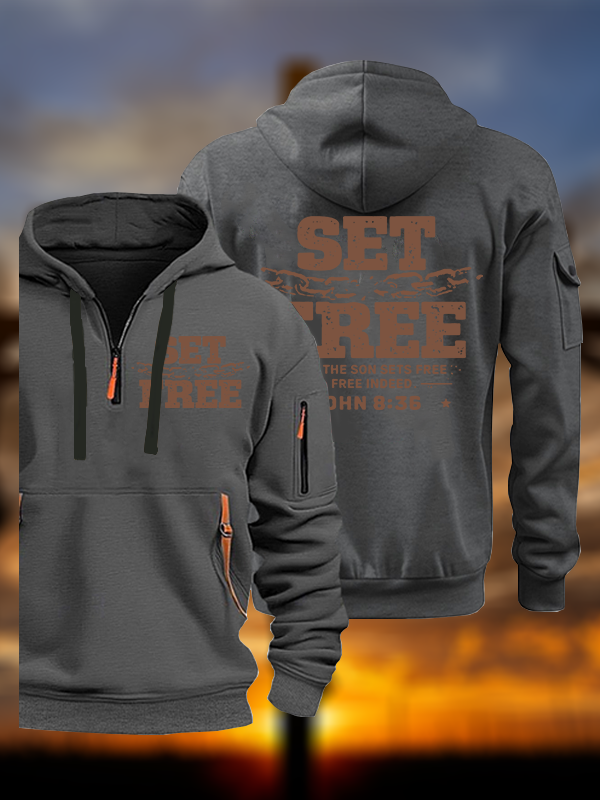 Set Free Jesus God Christian Zipper Hoodies