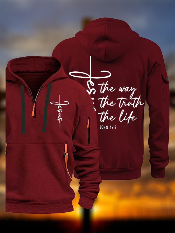 Jesus The Way Truth Life Jesus God Christian Zipper Hoodies